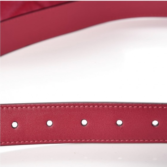 Authentic Gucci Pink Velvet Matelasse GG Marmont Belt Bag! - Picture 10 of 13